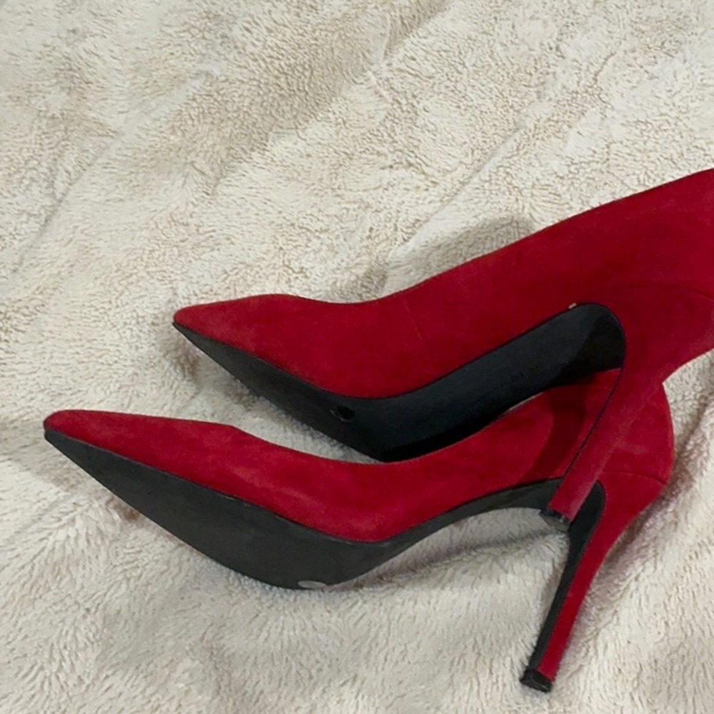 BCBGeneration Red Suede Heels - Picture 4 of 4
